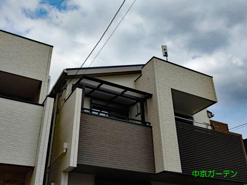 施工例画像：愛知県 名古屋市  ベランダ屋根YKKソラリア2階
