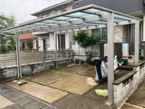 施工例画像：愛知県 名古屋市  YKKエフルージュツインFIRST横2台