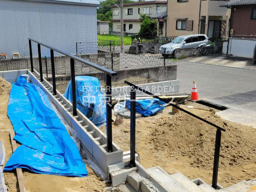 施工例画像：三重県 伊賀市  アーキレール歩行補助手摺
