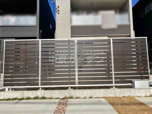 施工例画像：愛知県 日進市  YKK木製調ルシアスF04型横板